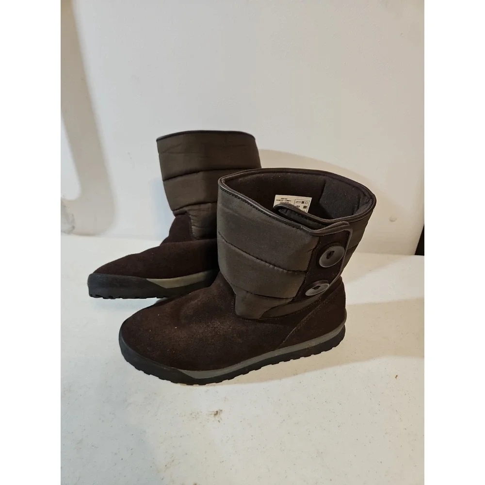Lands End Winter Boots Women 9.5 B Brown‎ Casual Everyday Walking Ex. Condition
